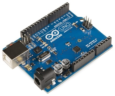 "Arduino Uno - R3" by SparkFun Electronics from Boulder, USA - Arduino Uno - R3. Licensed under CC BY 2.0 via Commons - https://commons.wikimedia.org/wiki/File:Arduino_Uno_-_R3.jpg#/media/File:Arduino_Uno_-_R3.jpg