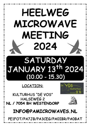 Heelweg Microwave meeting @ Kulturhus De Vos | Westendorp | Gelderland | Nederland